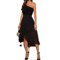Robe courte épaule asymétrique de soirée - Chic&Shines