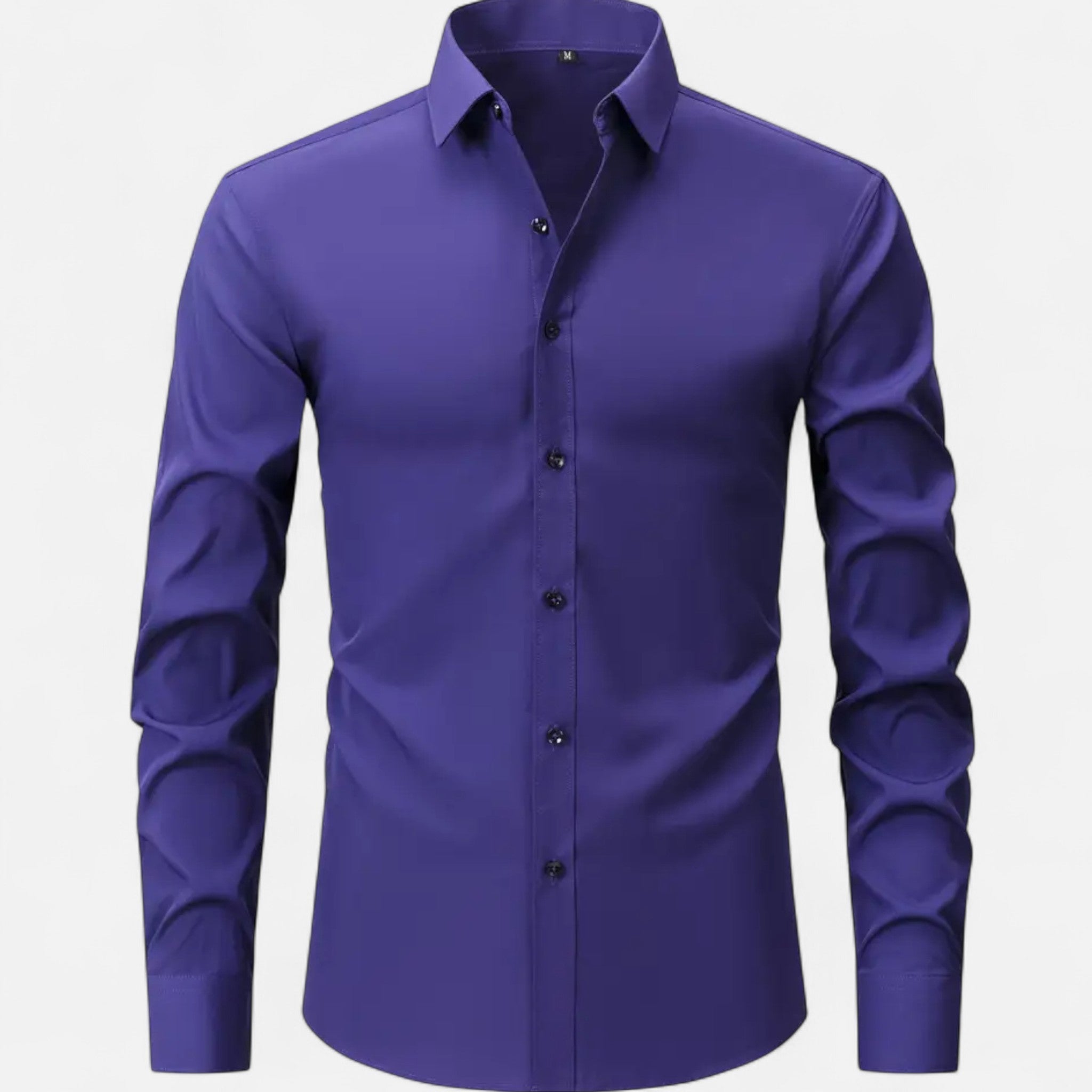 Men's Slim Fit Stretch Long Sleeve Shirt