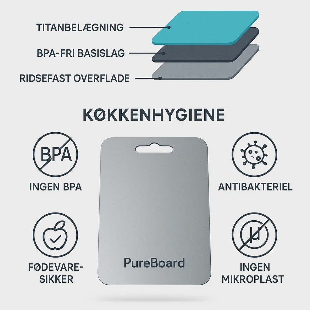PureBoard | BPA-free titanium cutting board for healthy cooking