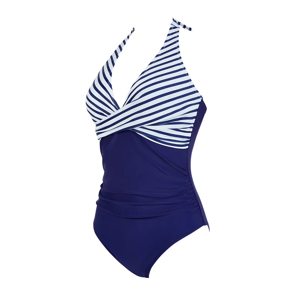 Women's push-up swimsuit, bust-enhancing, figure-slimming, trendy