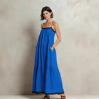 Robe longue lin fluide — élégance décontractée