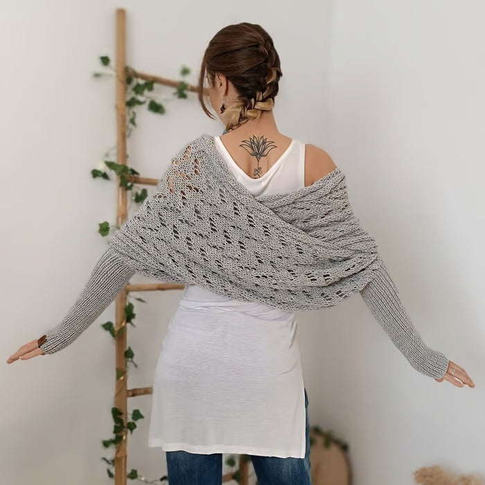 Serviette de bain en tricot bohémien pour femmes - Édition Automne