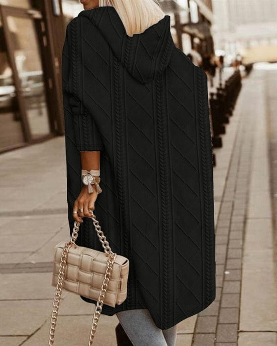 Pauline Laurent | Structured long cape with hood - Autumn Edition
