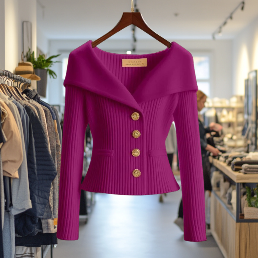 Annika I Luxurious knit jacket