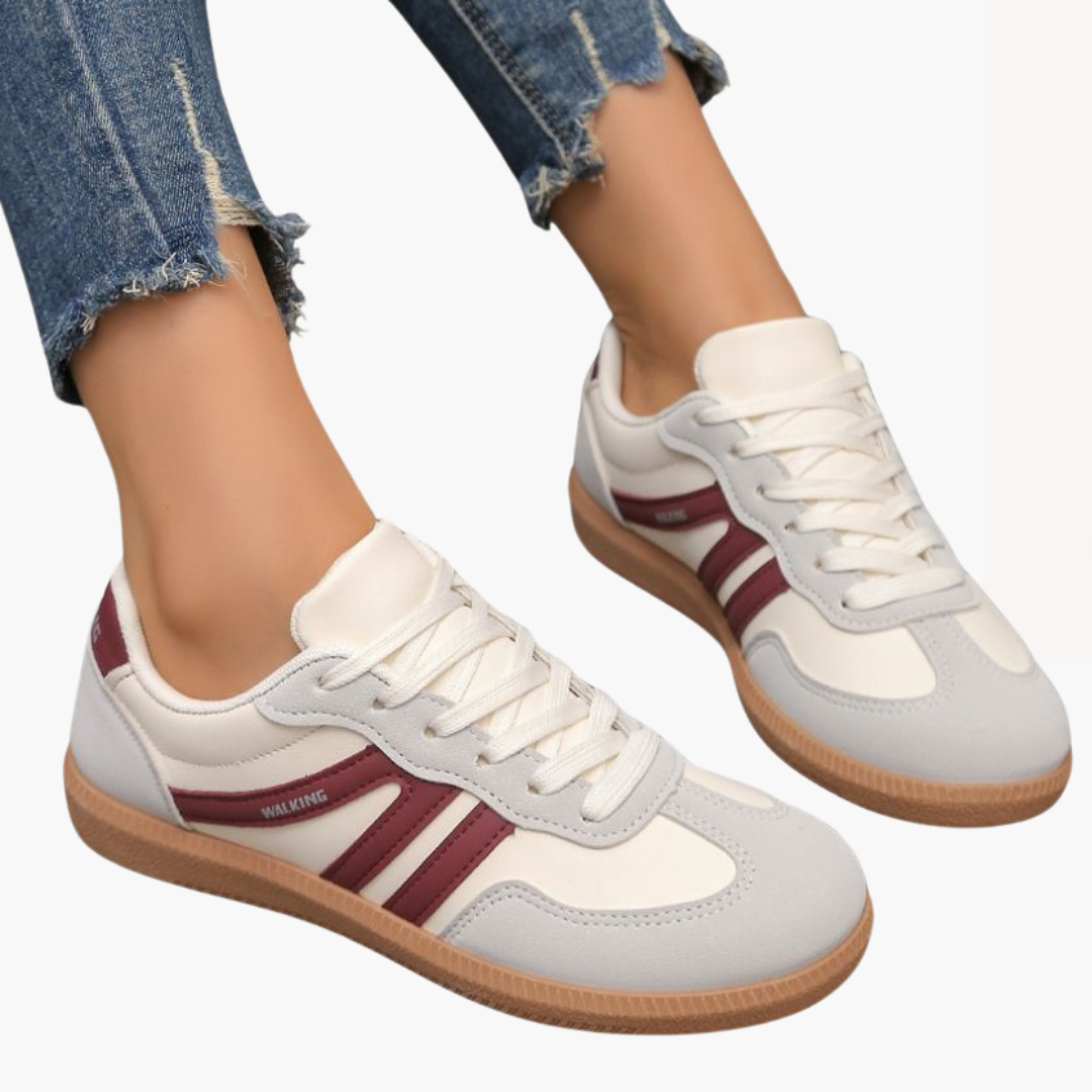 Baskets orthopédiques rétro pour femmes avec lacets