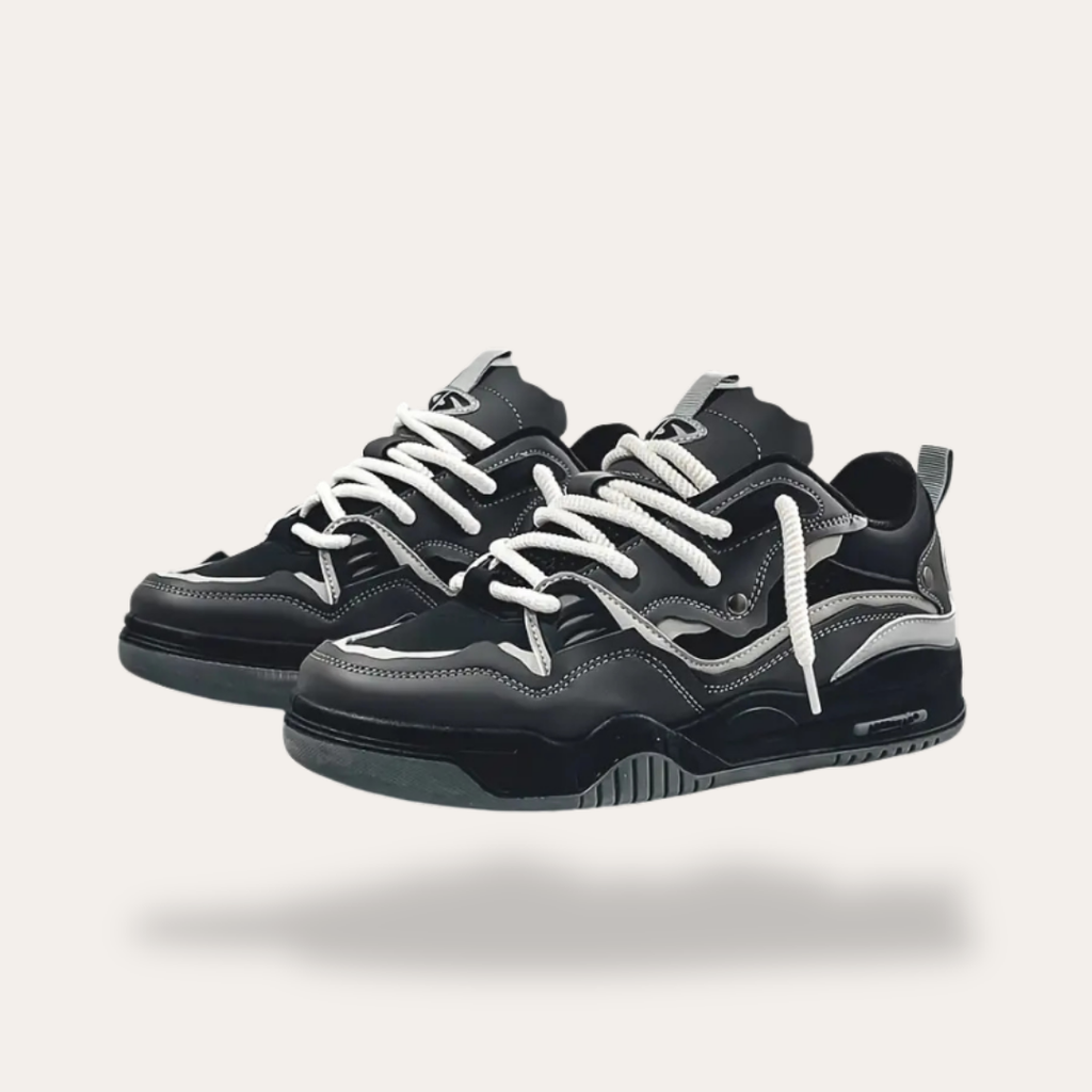 Sneakers orthopédiques avec lacets blancs pour hommes