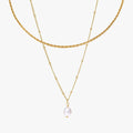 Colliers torsadées pendentif perle - Chic&Shines