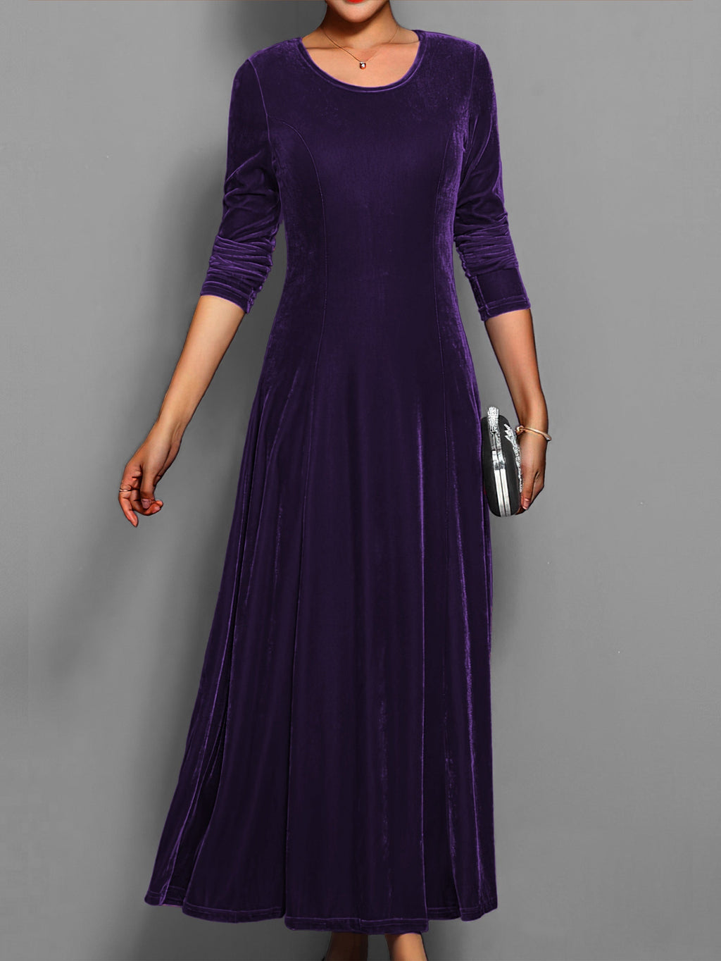 Robe longue de soirée pour femme de style classique