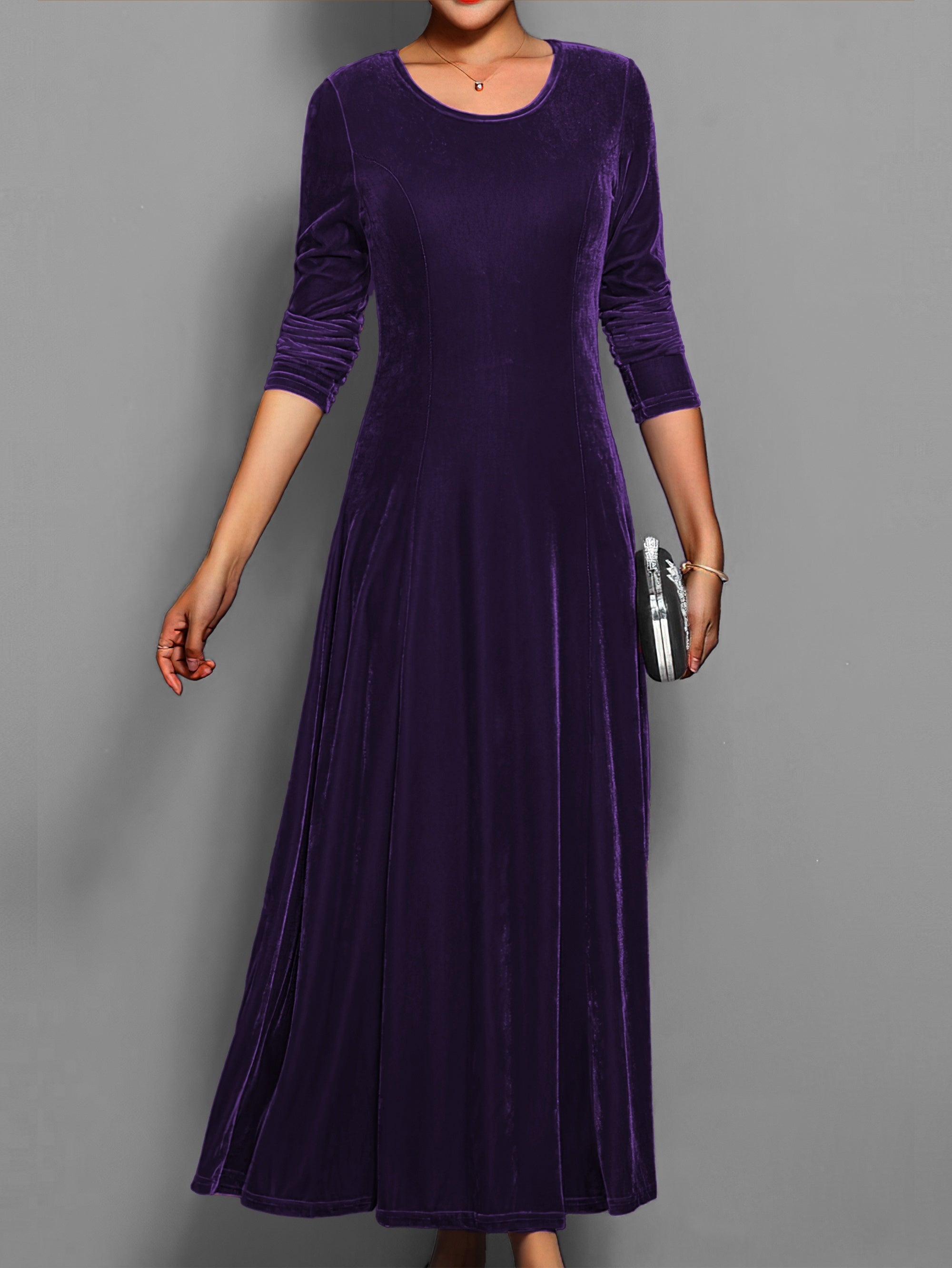 Robe longue de soirée pour femme de style classique