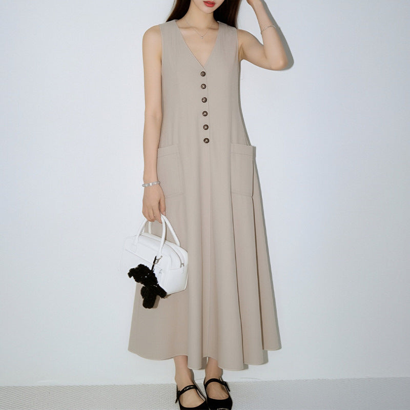 Robe cache-cœur épurée — Blanc, rose, noir ou beige