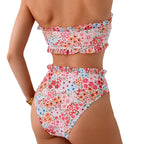 Yseult — Floral Ruffled Two-Piece Bikini