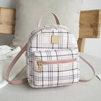 Petit sac à dos à imprimé à carreaux - Chic&Shines