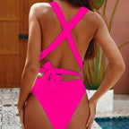 Maillot de bain une pièce sexy col V