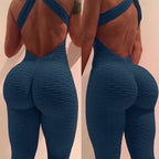 Combinaison legging yoga dos nu effet nid abeille - Chic&Shines