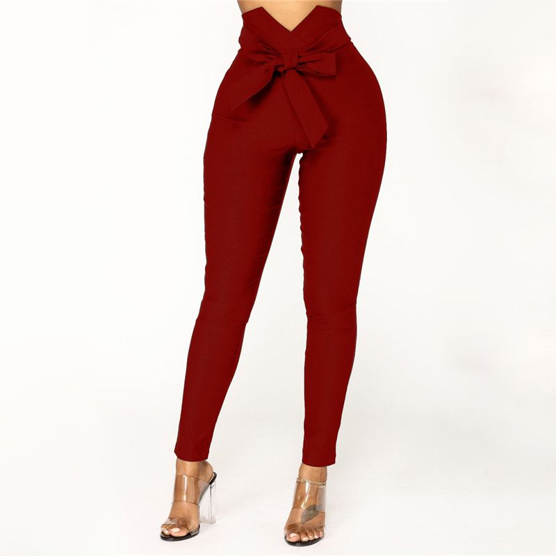 Jean crayon coupe slim à lacets design - Chic&Shines