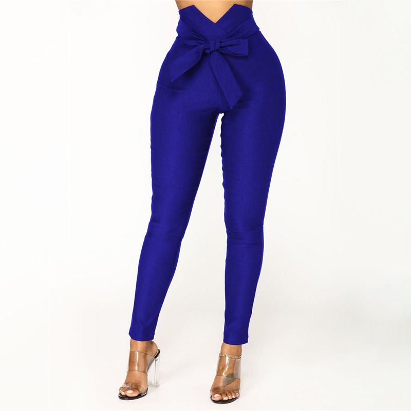 Jean crayon coupe slim à lacets design - Chic&Shines