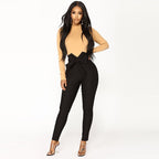 Designer slim-fit lace-up jeans