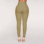 Designer slim-fit lace-up jeans