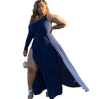 One-Shoulder Dress with Sleeve