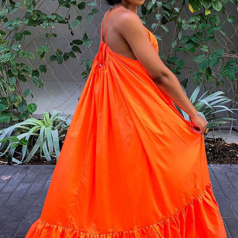 Sexy Bohemian Style Thin Strap Summer Maxi Dress