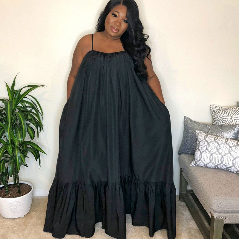 Sexy Bohemian Style Thin Strap Summer Maxi Dress