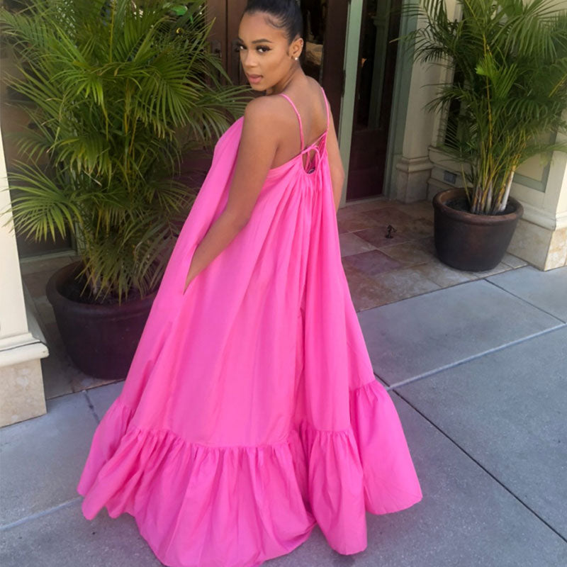 Sexy Bohemian Style Thin Strap Summer Maxi Dress