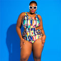 Maillot De Bain Imprimé Géométrique Sexy - Chic&Shines