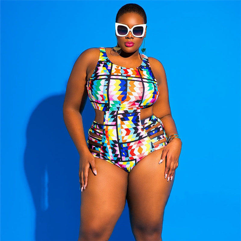 Maillot De Bain Imprimé Géométrique Sexy - Chic&Shines