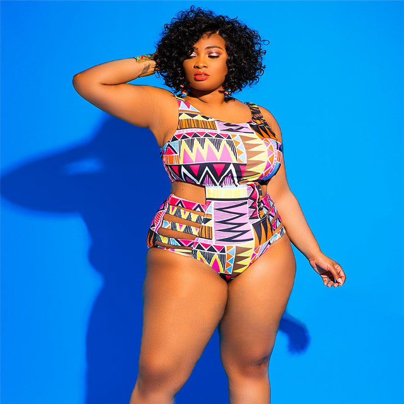 Maillot De Bain Imprimé Géométrique Sexy - Chic&Shines
