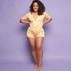 Combinaison short court motif petit coeur - Chic&Shines