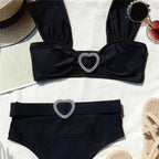 Maillot De Bain Deux Pièces Sexy Taille Haute