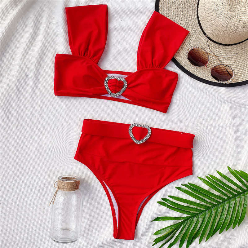 Maillot De Bain Deux Pièces Sexy Taille Haute