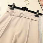 Solid color side zip shorts
