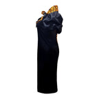 Robe courte double face à nœud papillon