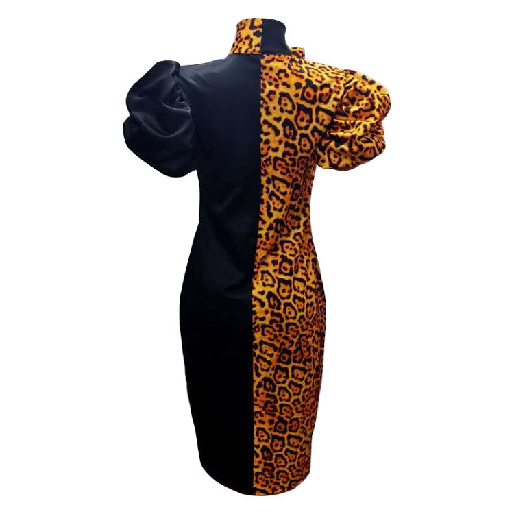 Robe courte double face à nœud papillon