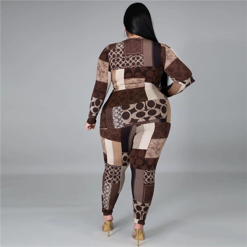 Ensemble tenue haut ras du cou à manches longues et son pantalon