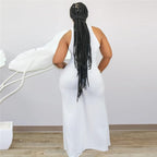Combinaison sans manches décolleté mousseline