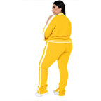 Ensemble jogging veste fermeture éclair à poches et jogging