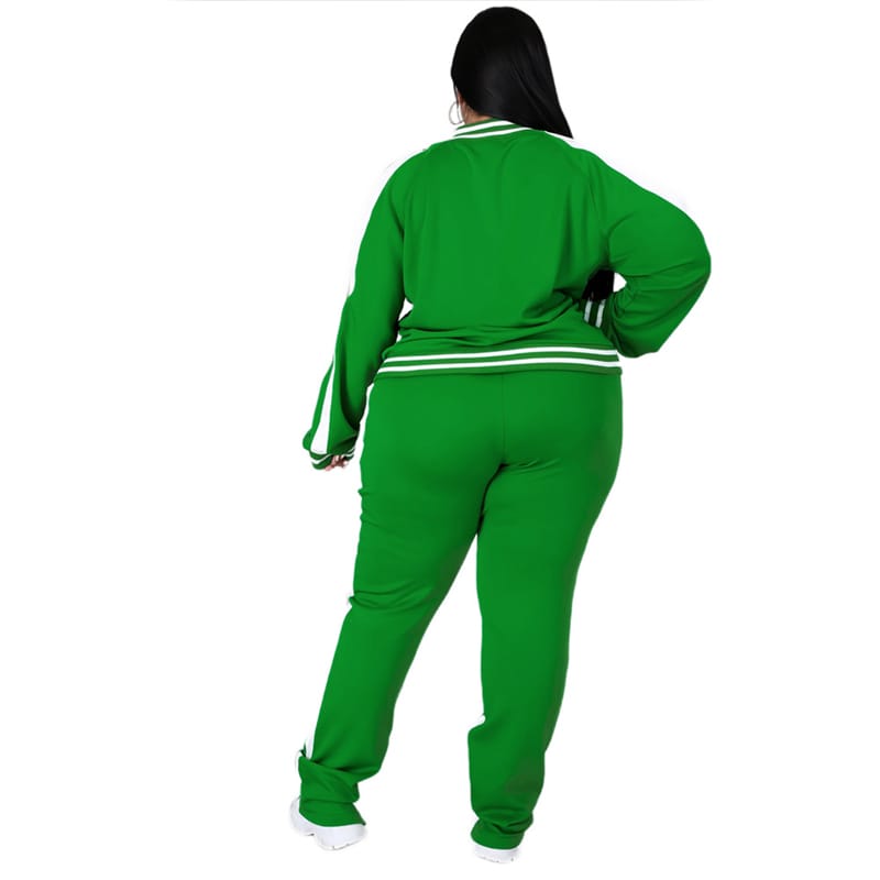 Ensemble jogging veste fermeture éclair à poches et jogging