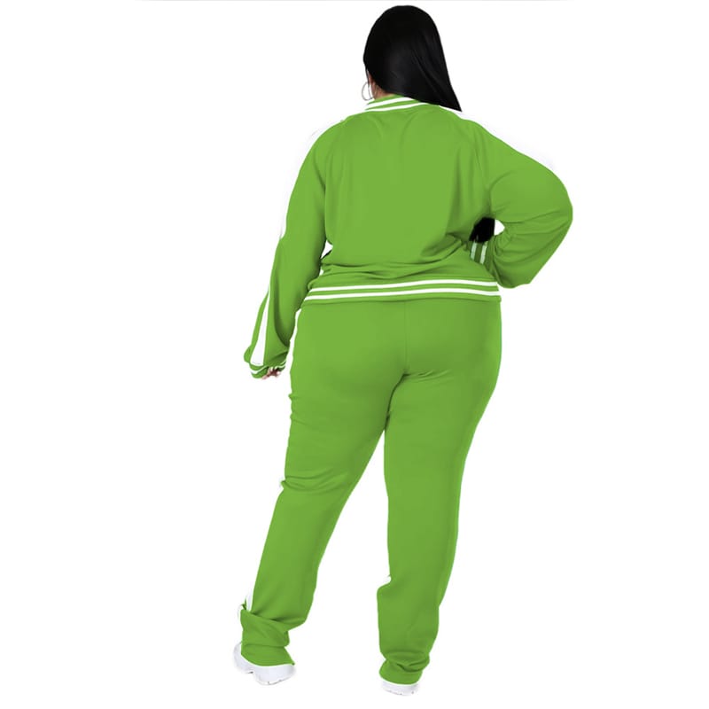 Ensemble jogging veste fermeture éclair à poches et jogging