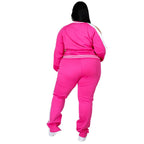 Ensemble jogging veste fermeture éclair à poches et jogging