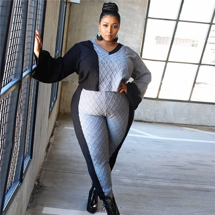 Ensemble Deux Pièces Manches Longues Haut Et Pantalon