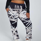 Pantalon de jogging contraste couleur Rayé