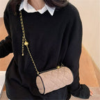 Fashion pillow bag with chain zipper