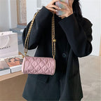 Fashion pillow bag with chain zipper