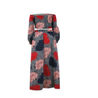 Bandeau long-sleeve top and long skirt set