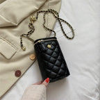 Sac Crossbody Fermeture à glissière Rhombic Grille - Chic&Shines