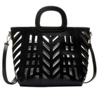 Ensemble sac design découpe avec pochette