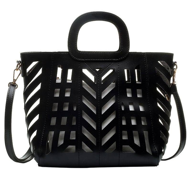 Ensemble sac design découpe avec pochette