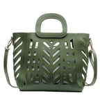Ensemble sac design découpe avec pochette